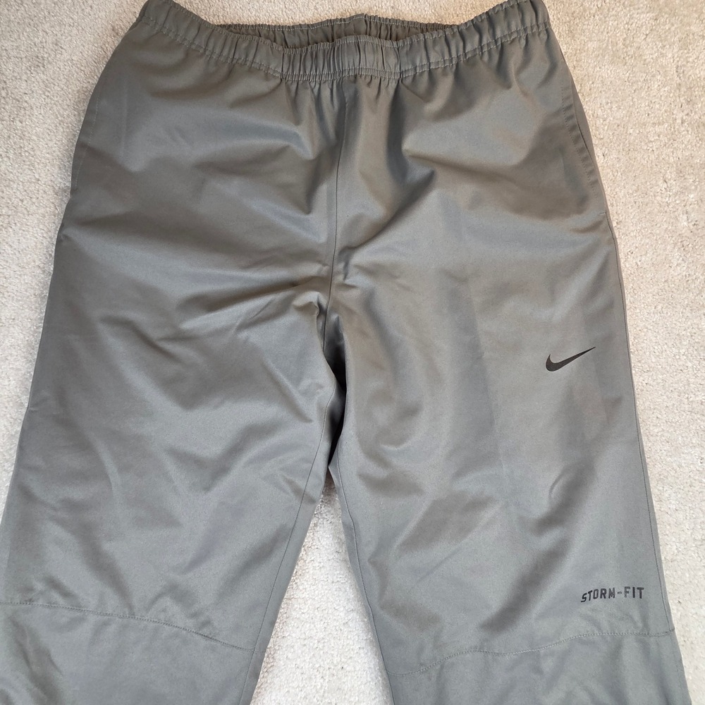 Nike Golf Storm-Fit 10 Grey Rain Pants Mens Large Waterproof Mesh Lined
